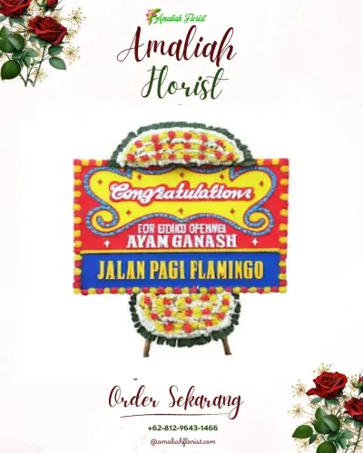 Bunga Papan Congratulation di Graha Mekar Wangi Bandung